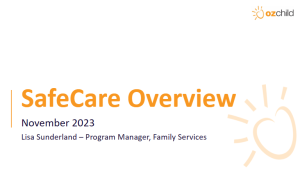 SafeCare - OzChild presentation to Together with Families 2023