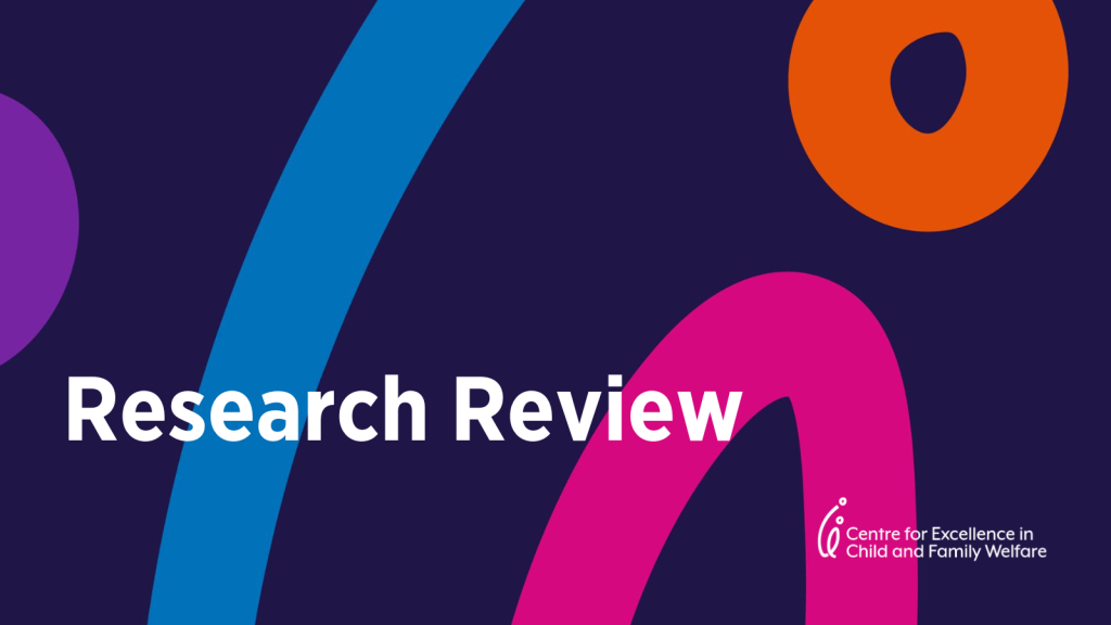 Research Review - monthly updates on the latest research on children, young people and families in Australia
